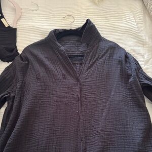 Aerie Black Long Sleeve Top